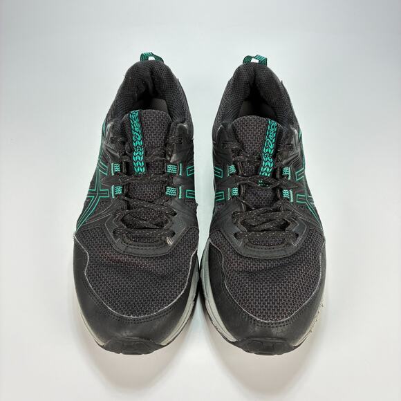 ASICS Gel-Venture 8 Black Green Trail Running Shoe Lace Up 1012B230 Women’s Sz 9 - Picture 3 of 10